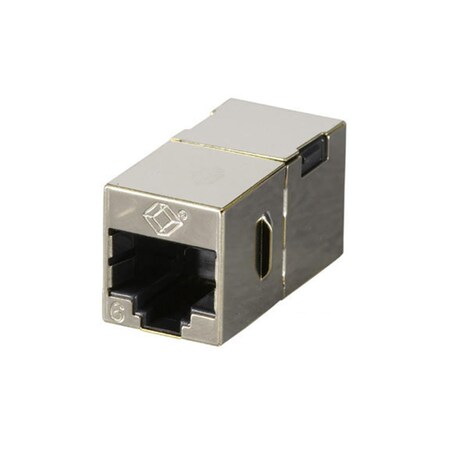 Serverusa Cat6 Straight-Through Coupler, Shielded - Black SE825454